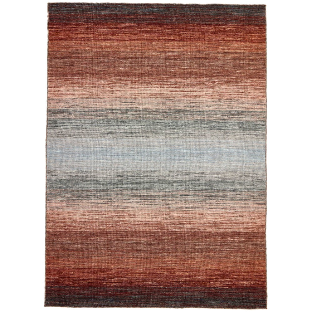 Panorama Kelim Modern Wool Rug HLD200111 in Brown Multi